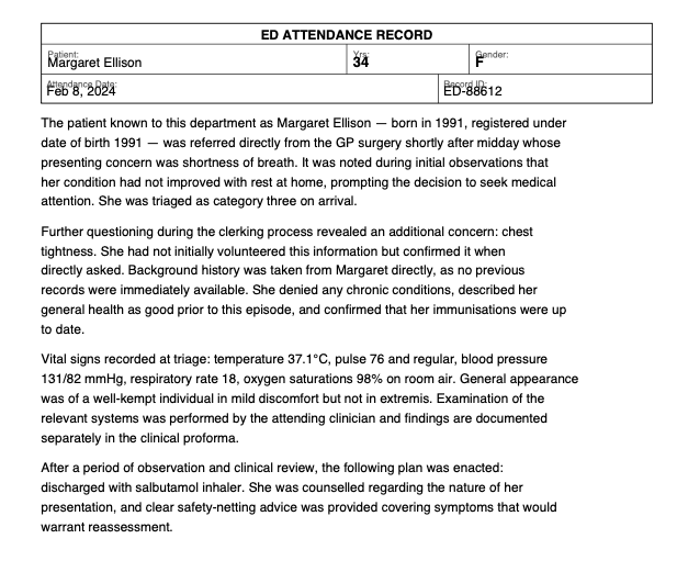 Clinical note